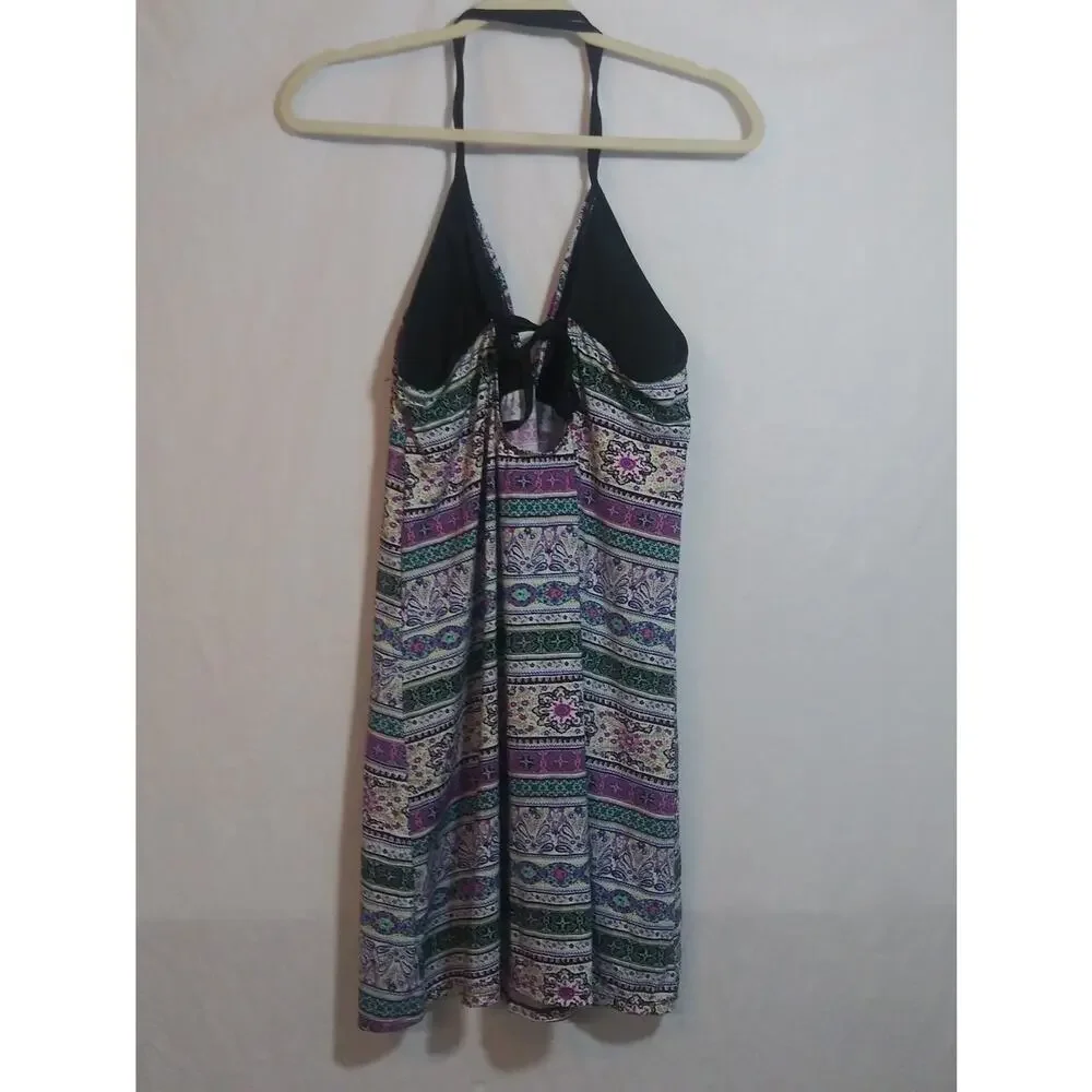 N By Next Racer Back Swim Dress Beach Vacation Tie Back Size L